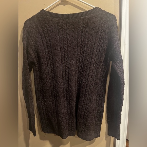 American Eagle Outfitters Size Large Sweater Crew Neck~Dark Purple color - Picture 2 of 5